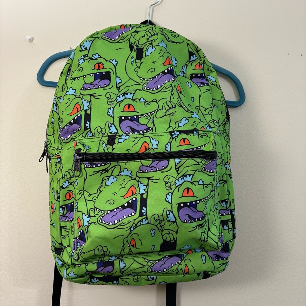 Rugrats Reptar backpack green & black 2015 cl